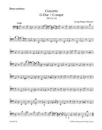 Concerto for Viola in G major (TWV 51: G9) (Cello/Bass)
