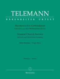 Der Harmonische Gottesdienst Advent & Christmas Cantatas High Voice (Score)
