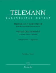 Der Harmonische Gottesdienst Lent & Easter Cantatas High Voice (Score & Parts)