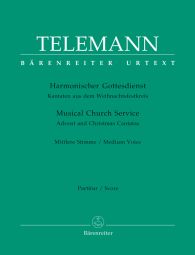 Der Harmonische Gottesdienst Advent & Christmas Cantatas Medium Voice (Score & Parts)