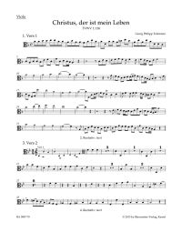 Christus, der ist mein Leben (TVWV 1:138) (Viola)