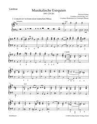 Musikalische Exequien (SWV 279-281) (Continuo/Organ)