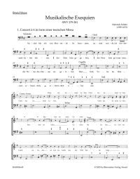 Musikalische Exequien (SWV 279-281) (String Bass)
