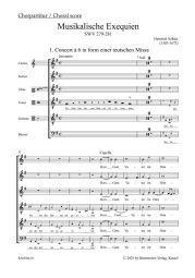 Musikalische Exequien (SWV 279-281) (Choral Score)