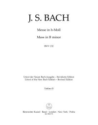 Mass in B minor NEW EDITION (BWV 232) (Violin II)
