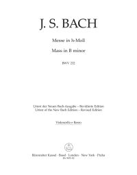 Mass in B minor NEW EDITION (BWV 232) (Cello/Bass)