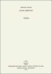 Nunc dimittis (Violin II)