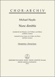 Nunc dimittis (Choral Score)