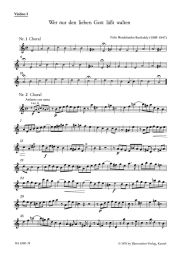 Wer nur den lieben Gott lässt walten (Violin I)