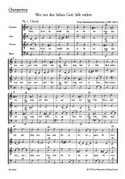 Wer nur den lieben Gott lässt walten (Choral Score)