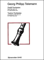 12 Fantasias for Treble Recorder Solo (TWV 40: 2-13)