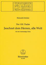 Jauchzet dem Herrn, alle Welt SWV deest for Brass (Playing Score)