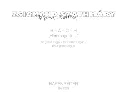 B-A-C-H "Hommage a..."