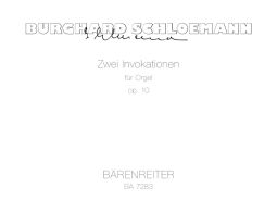 Zwei Invokationen, Op.10/ 1-2