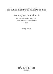 Waters, earth and air II (Performance Score)