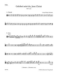Gelobet seist du, Jesu Christ - We Praise Your Name (TVWV 1:612) (Viola)