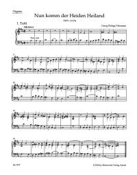 Nun komm der Heiden Heiland - Come Now, O Lord And Saviour (TVWV 1: 1174) (Organ)