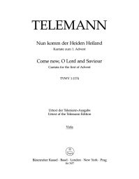 Nun komm der Heiden Heiland - Come Now, O Lord And Saviour (TVWV 1: 1174) (Viola)