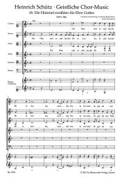 Die Himmel erzählen die Ehre Gottes SWV 386 No.18 from Geistliche Chor-Music