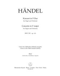 Concerto for Organ in F Major Op.4/4 (HWV 292) (Cello/Bass)