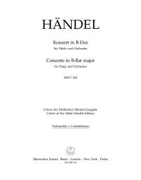 Concerto for Harp in B-flat Major Op.4/6 (HWV 294) (Cello/Bass)
