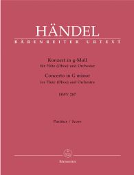Concerto for Flute (Oboe) in G minor (HWV 287) (Full Score)