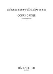 Corps Croise for String Quartet (Playing Score)