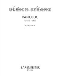 Varioloc for 3 Flutes (Playing Score)