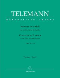 Concerto for Violin in E minor (TWV 51: e3) (Full Score)