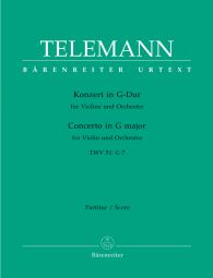 Concerto for Violin in G (TWV 51: G7) Score