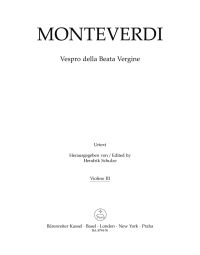 Vespers 1610, Vespro della Beata Vergine Violin III