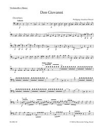 Overture to Don Giovanni (K.527) (Cello/Bass)