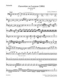 Leonore Overture for Orchestra No.3 Op.72 (1806) (Cello)