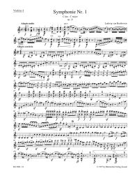 Symphony No.1 in C major Op.21 (Violin I)