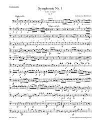 Symphony No.1 in C major Op.21 (Cello)