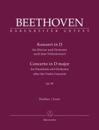 Concerto for Piano in D major based on the Concerto for Violin Op.61 (Full Score, paperback)