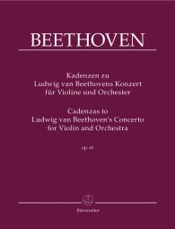 Cadenzas to Beethoven's Concerto in D major for Violin and Orchestra Op.61
