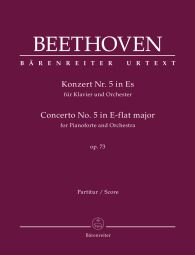 Concerto No.5 in E-flat major Op.73 for Piano (Full Score, paperback)