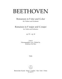 Romances for Violin and Orchestra Op.40 and Op.50 (Viola)