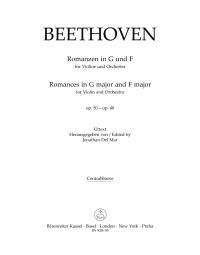 Romances for Violin and Orchestra Op.40 and Op.50 (Double Bass)