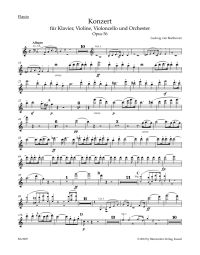 Concerto for Piano, Violin and Violoncello in C major Op.56 (Triple Concerto) (Wind Set)