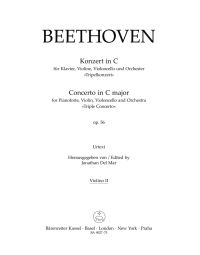 Concerto for Piano, Violin and Violoncello in C major Op.56 (Triple Concerto) (Violin II)