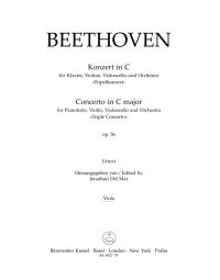 Concerto for Piano, Violin and Violoncello in C major Op.56 (Triple Concerto) (Viola)
