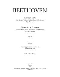 Concerto for Piano, Violin and Violoncello in C major Op.56 (Triple Concerto) (Cello/Bass)