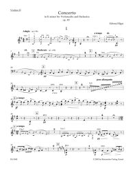 Concerto for Cello in E minor Op.85 (Violin II)