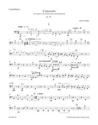 Concerto for Cello in E minor Op.85 (Double Bass)