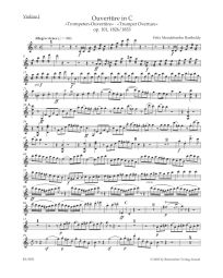 Overture in C major Op.101 Trumpet Overture (Violin I)