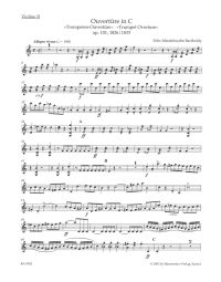 Overture in C major Op.101 Trumpet Overture (Violin II)