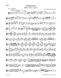 Lobgesang / Hymn of Praise Op.52 MWV A 18 (Viola)