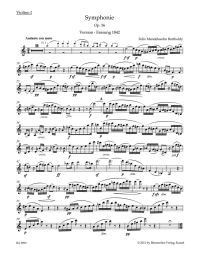 Symphony No.3 in A minor Op.56 (Scottish) (Violin I)